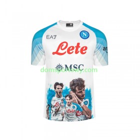 Koszulka SSC NAPOLI Face Game Kvaratskhelia 77 Domowe Koszulki Piłkarskie 2022-2023 Krótki Rękaw